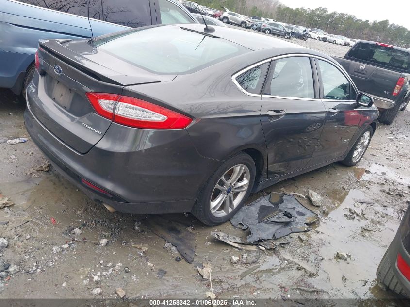 VIN 3FA6P0SUXFR307616 2015 FORD FUSION ENERGI no.4