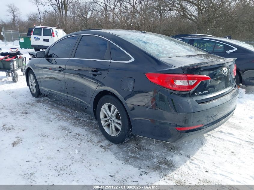 VIN 5NPE24AF6FH099803 2015 Hyundai Sonata, SE no.3