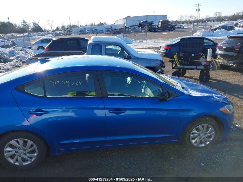 VIN KMHD74LFXHU128007 2017 Hyundai Elantra, SE no.13