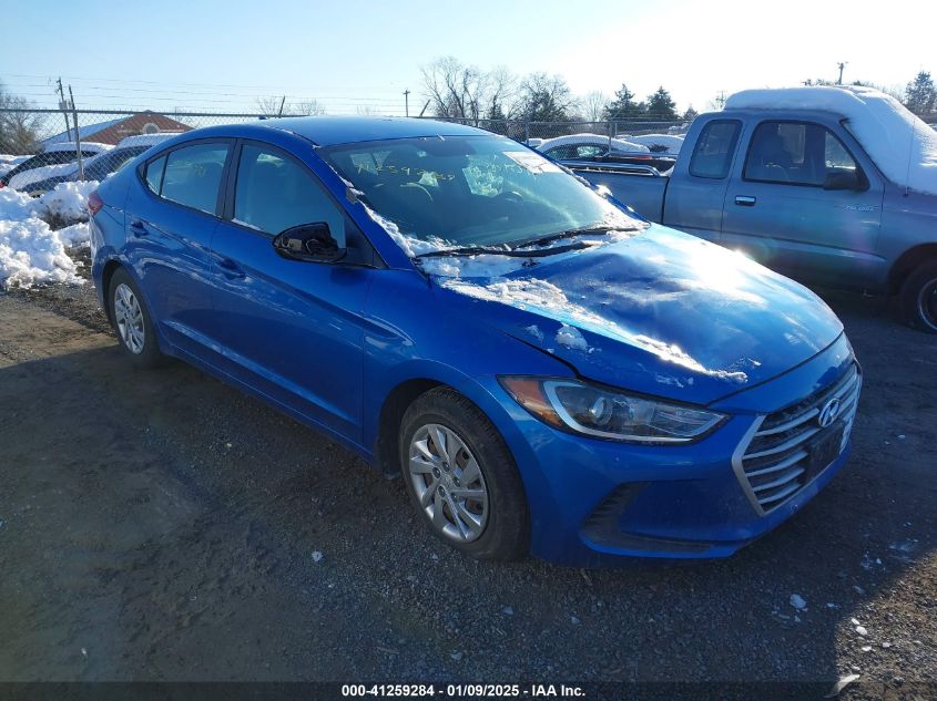 VIN KMHD74LFXHU128007 2017 Hyundai Elantra, SE no.1