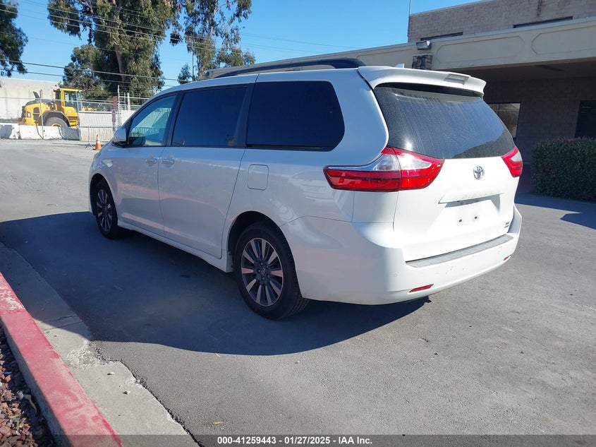 Vin: 5tddz3dc3ks220990, lot: 41749794, toyota sienna xle 7 passenger 20193