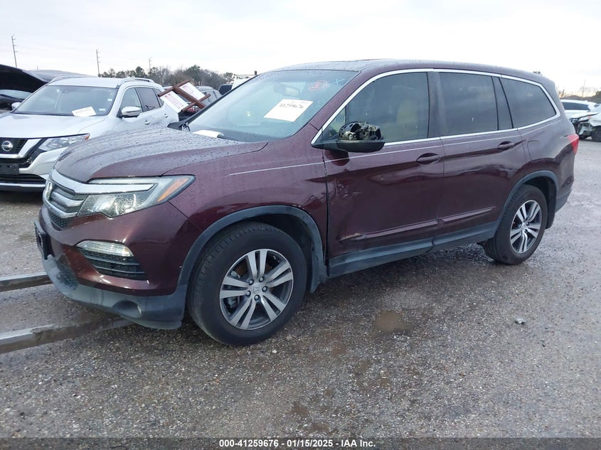 Vin: 5fnyf5h70hb009133, lot: 41750027, honda pilot ex-l 20172