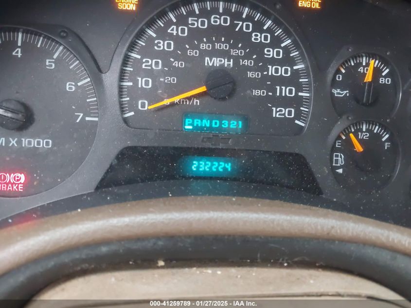 2003 Chevrolet Trailblazer Lt VIN: 1GNDS13S032301303 Lot: 41259789