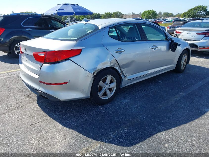 VIN 5XXGM4A75EG263189 2014 KIA OPTIMA no.4