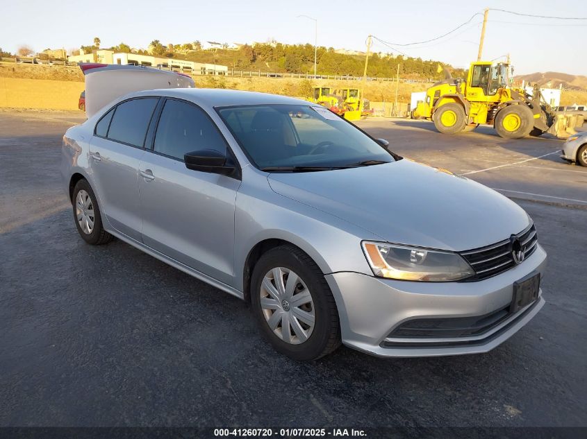 VIN 3VW2K7AJ1FM333409 2015 Volkswagen Jetta, 2.0L S no.1