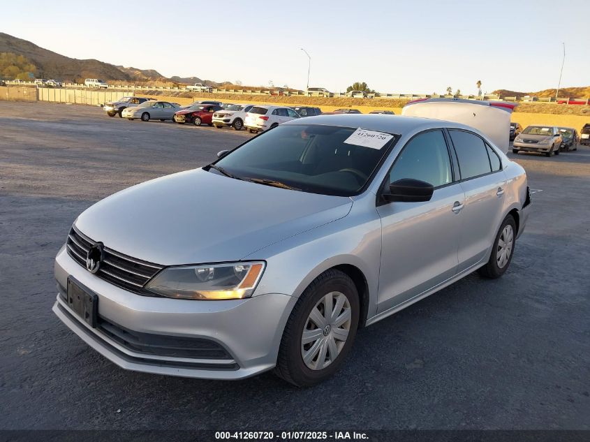 VIN 3VW2K7AJ1FM333409 2015 Volkswagen Jetta, 2.0L S no.2