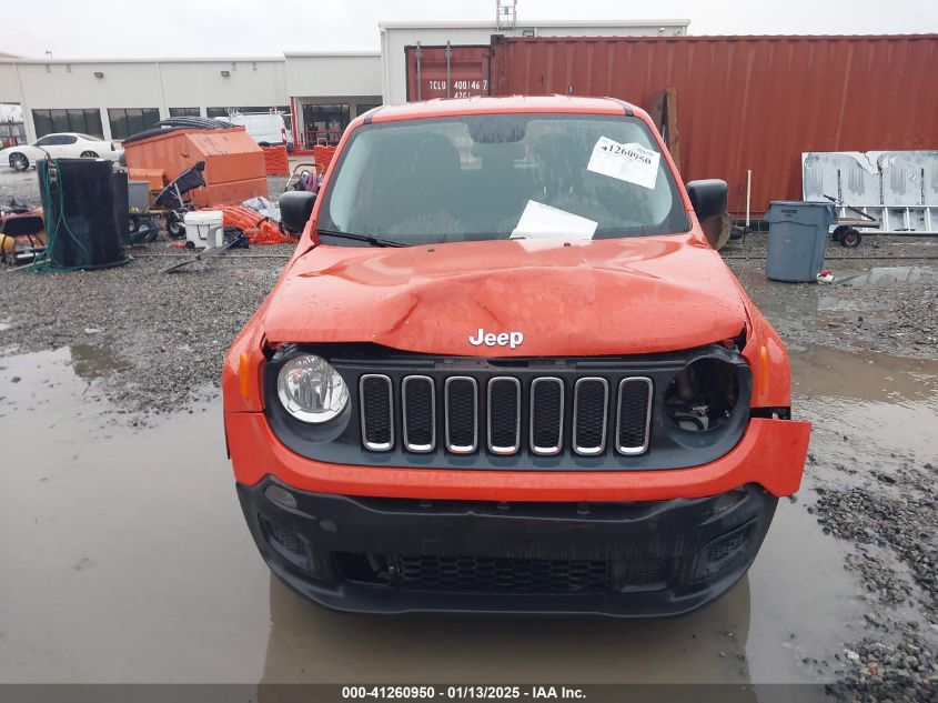 2017 Jeep Renegade Sport Fwd VIN: ZACCJAAB6HPF47411 Lot: 41260950