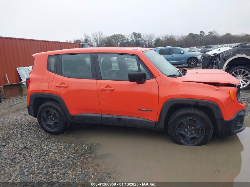 2017 Jeep Renegade Sport Fwd VIN: ZACCJAAB6HPF47411 Lot: 41260950