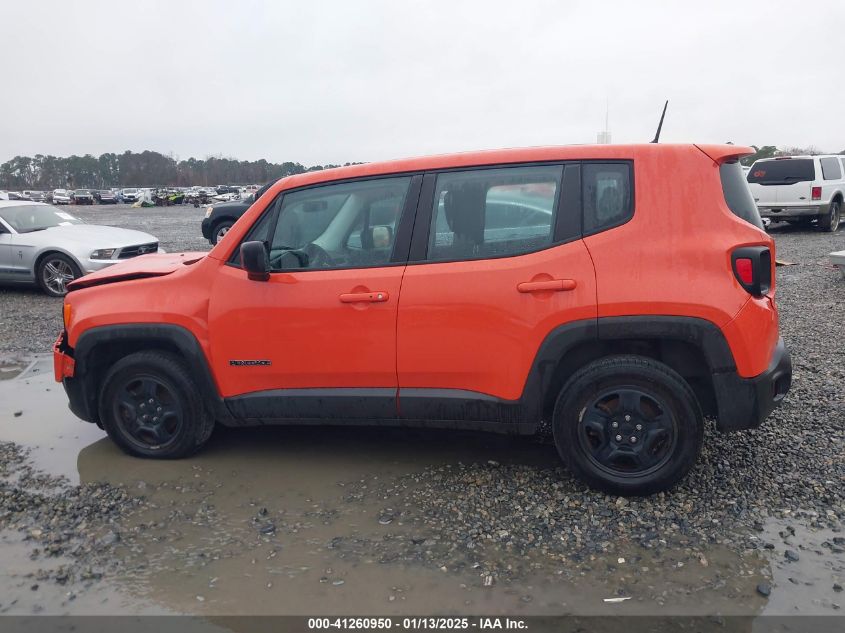 2017 Jeep Renegade Sport Fwd VIN: ZACCJAAB6HPF47411 Lot: 41260950