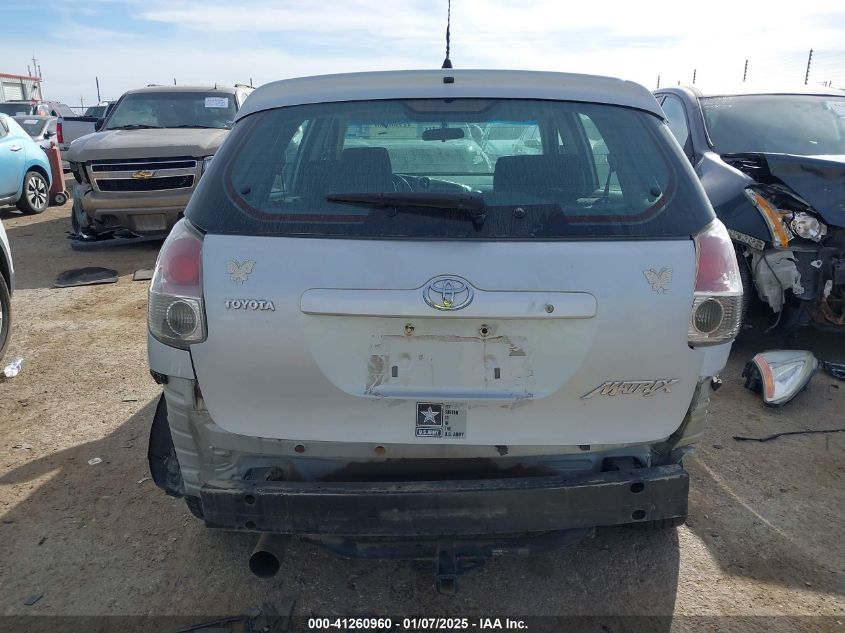 2006 Toyota Matrix VIN: 2T1KR32E86C593887 Lot: 41260960