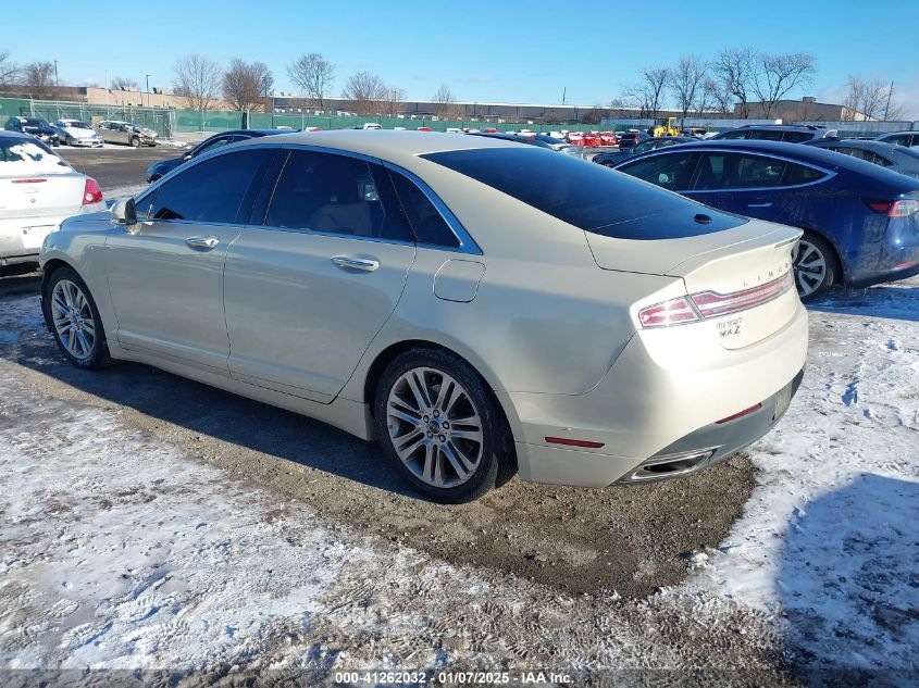 VIN 3LN6L2GK5ER808268 2014 LINCOLN MKZ no.3