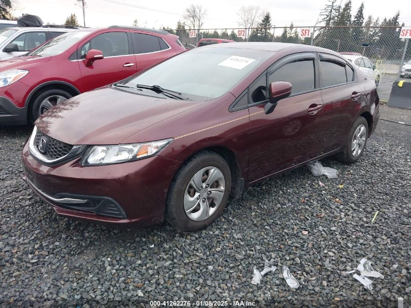 VIN 19XFB2F54EE225233 2014 Honda Civic, LX no.2