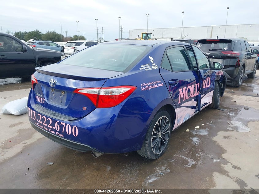 2016 TOYOTA COROLLA VIN: 5YFBURHEXGP528789