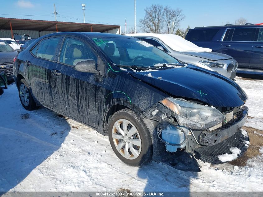 VIN 2T1BURHE2FC302017 2015 Toyota Corolla, LE no.1