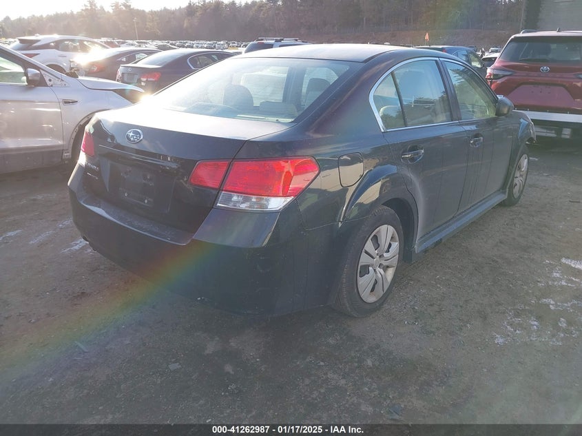 2011 SUBARU LEGACY VIN: 4S3BMAA60B1250440