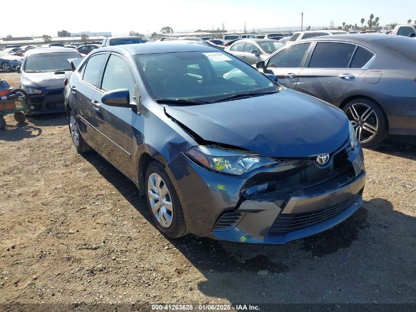 VIN 2T1BURHE8FC438572 2015 Toyota Corolla, LE no.1