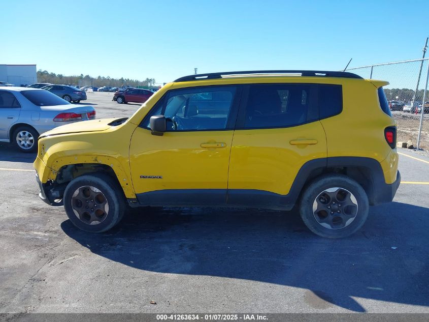 VIN ZACCJBAT7GPD68338 2016 Jeep Renegade, Sport no.14