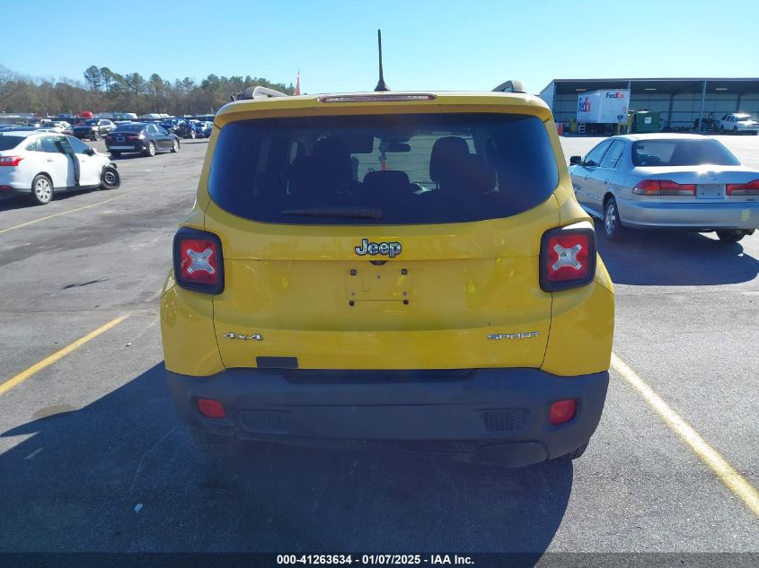 VIN ZACCJBAT7GPD68338 2016 Jeep Renegade, Sport no.16