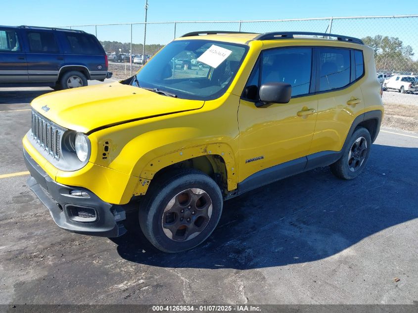 VIN ZACCJBAT7GPD68338 2016 Jeep Renegade, Sport no.2