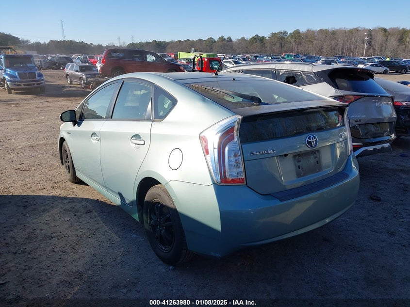 2013 TOYOTA PRIUS VIN: JTDKN3DU6D5626797