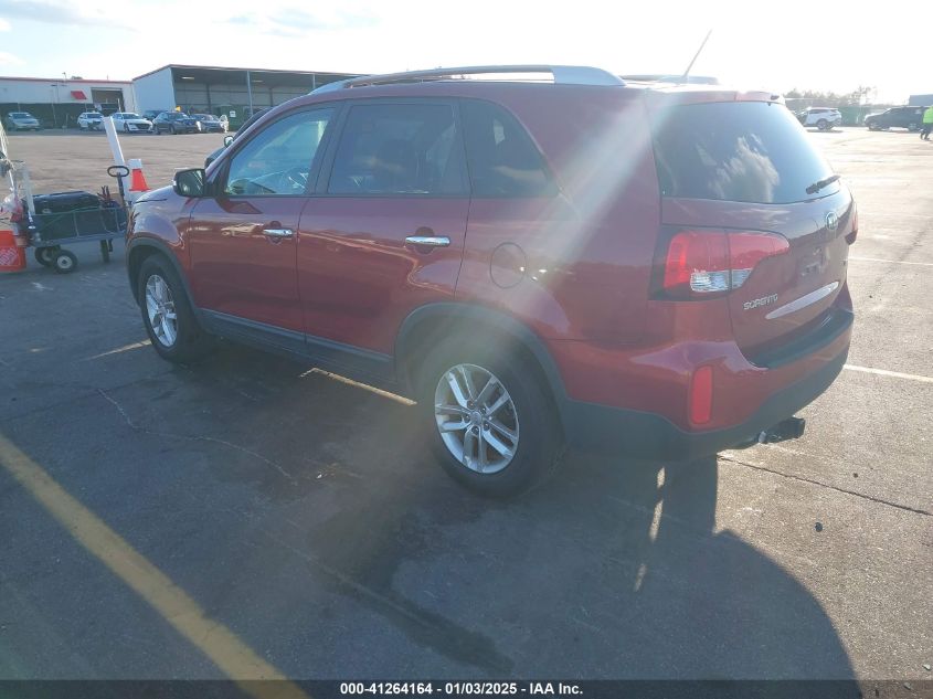 VIN 5XYKT4A76EG516416 2014 KIA SORENTO no.3