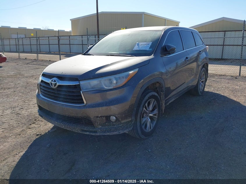 Vin: 5tdzkrfh0gs125753, lot: 41754860, toyota highlander le plus v6 20162