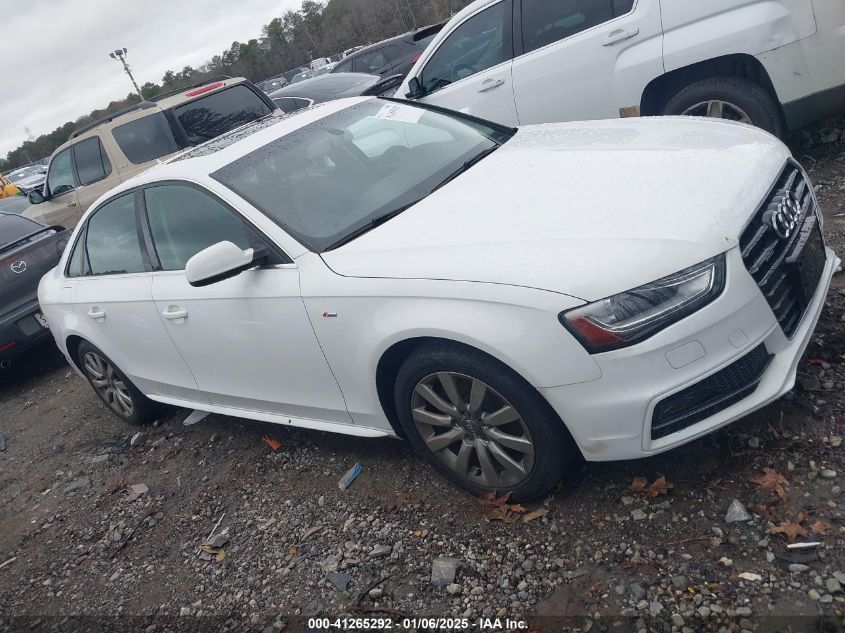 2015 AUDI A4 2.0T PREMIUM - WAUBFAFL9FN009514