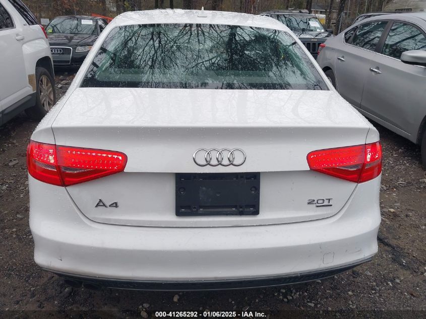 2015 AUDI A4 2.0T PREMIUM - WAUBFAFL9FN009514