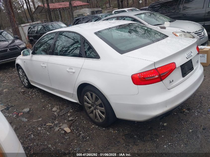 2015 AUDI A4 2.0T PREMIUM - WAUBFAFL9FN009514