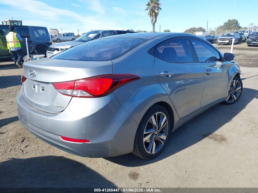 VIN KMHDH4AE5FU440398 2015 HYUNDAI ELANTRA no.4