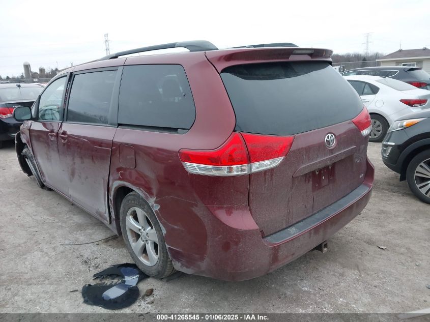 VIN 5TDKK3DC7DS351273 2013 Toyota Sienna, Le V6 8 P... no.3