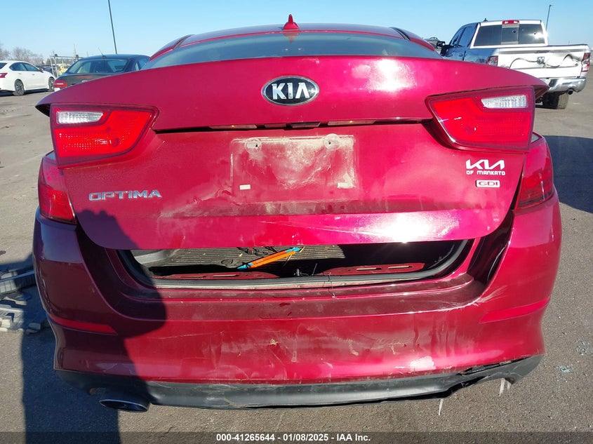 2015 KIA OPTIMA VIN: 5XXGM4A72FG456952