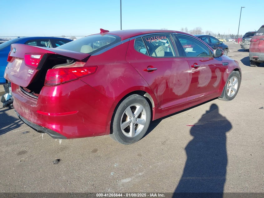 2015 KIA OPTIMA VIN: 5XXGM4A72FG456952