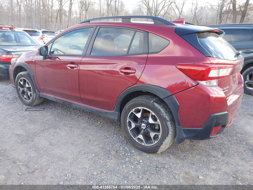 Vin: jf2gtadc0jh299400, lot: 41756105, subaru crosstrek 2.0i premium 20183