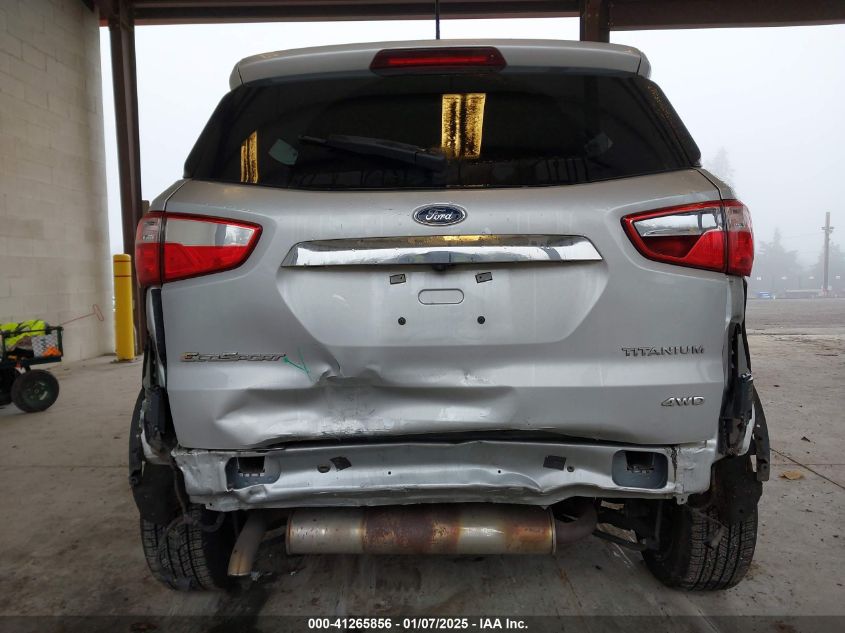 2020 Ford Ecosport Titanium VIN: MAJ6S3KL4LC352813 Lot: 41265856