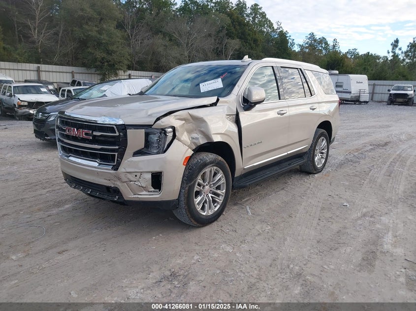 Vin: 1gks1bkd4mr121671, lot: 41756432, gmc yukon 2wd slt 20212