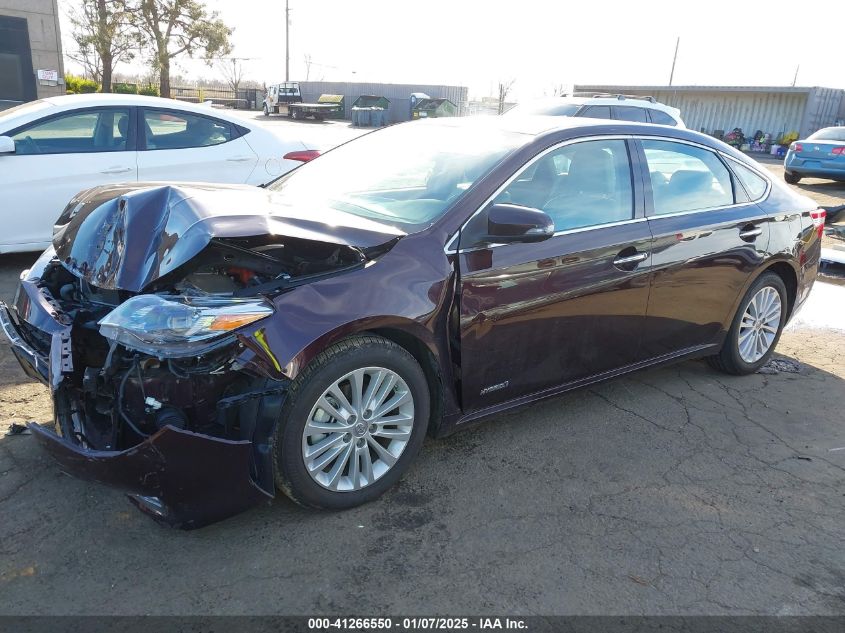 VIN 4T1BD1EB5DU011261 2013 Toyota Avalon, Hybrid Li... no.2