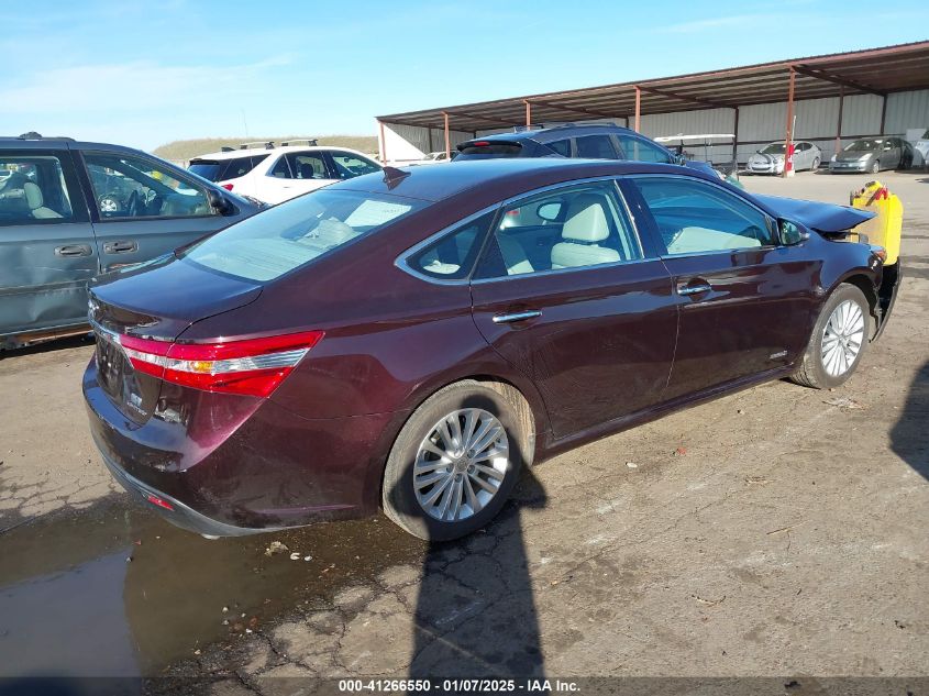 VIN 4T1BD1EB5DU011261 2013 Toyota Avalon, Hybrid Li... no.4