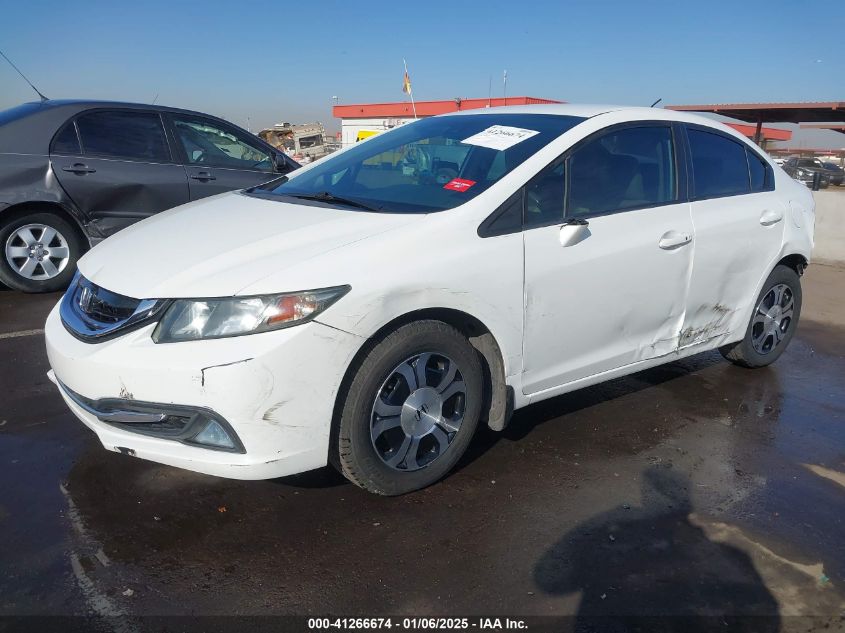 VIN 19XFB4F25EE001213 2014 Honda Civic, Hybrid no.2