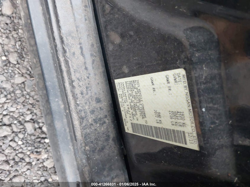 2014 NISSAN ALTIMA 2.5 S - 1N4AL3APXEC192712