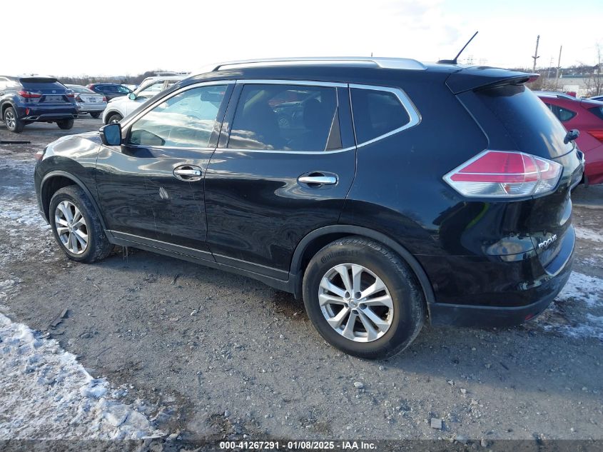 VIN KNMAT2MV9FP519769 2015 Nissan Rogue, SV no.3