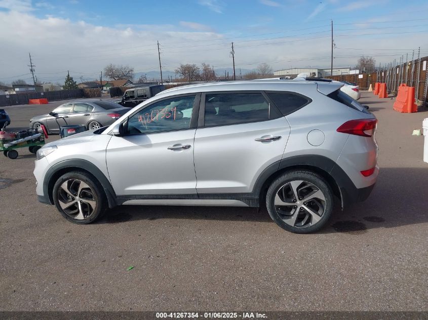 2018 Hyundai Tucson Limited VIN: KM8J3CA29JU617822 Lot: 41267354