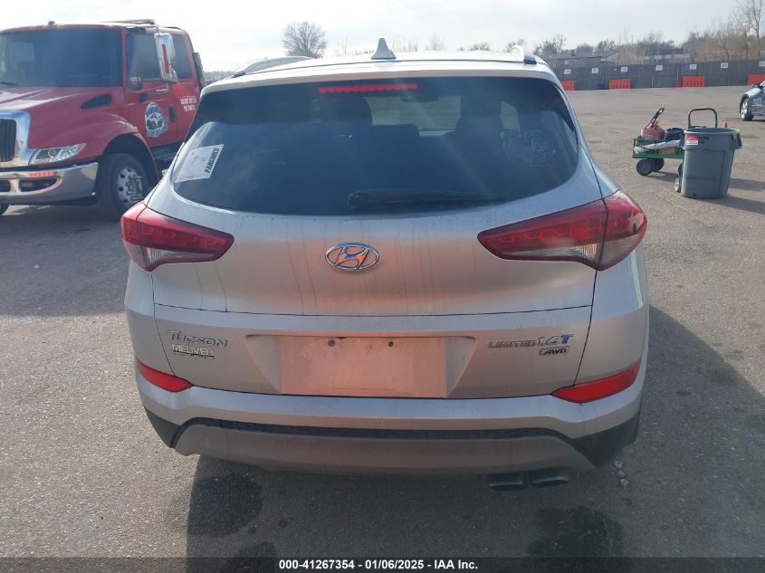 2018 Hyundai Tucson Limited VIN: KM8J3CA29JU617822 Lot: 41267354
