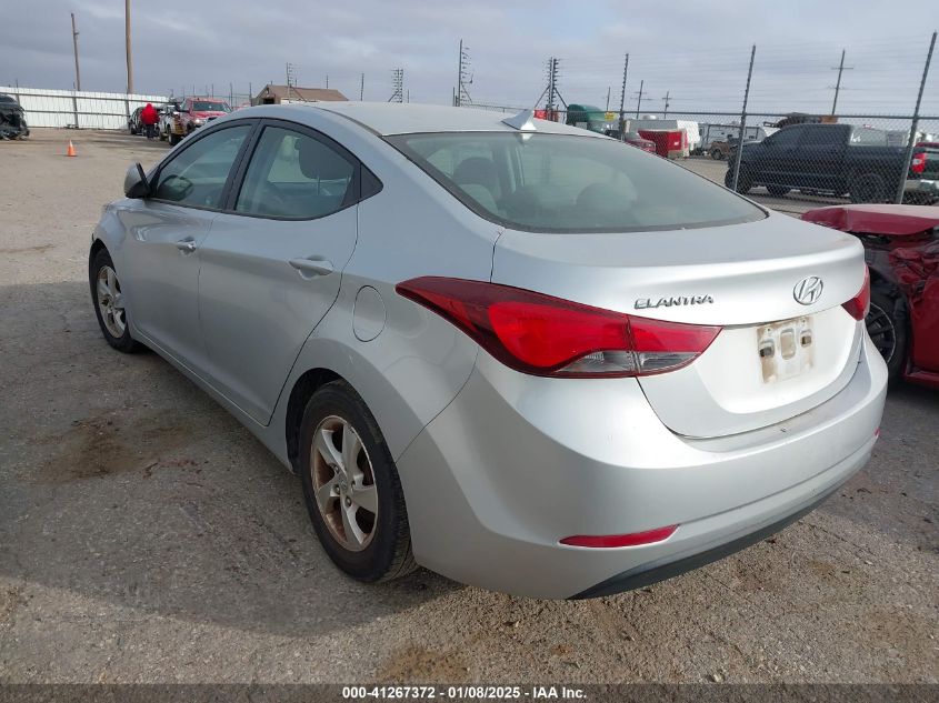 VIN 5NPDH4AE9EH526956 2014 Hyundai Elantra, SE no.3