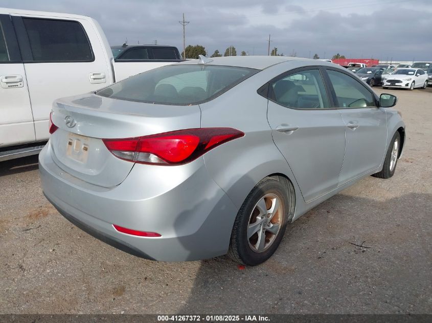 VIN 5NPDH4AE9EH526956 2014 Hyundai Elantra, SE no.4