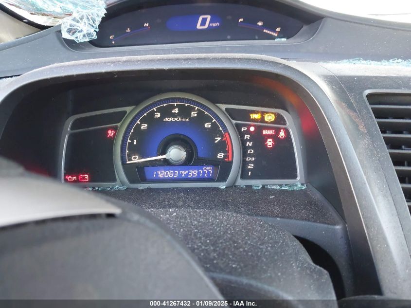 2009 Honda Civic Lx VIN: 2HGFG126298539873 Lot: 41267432