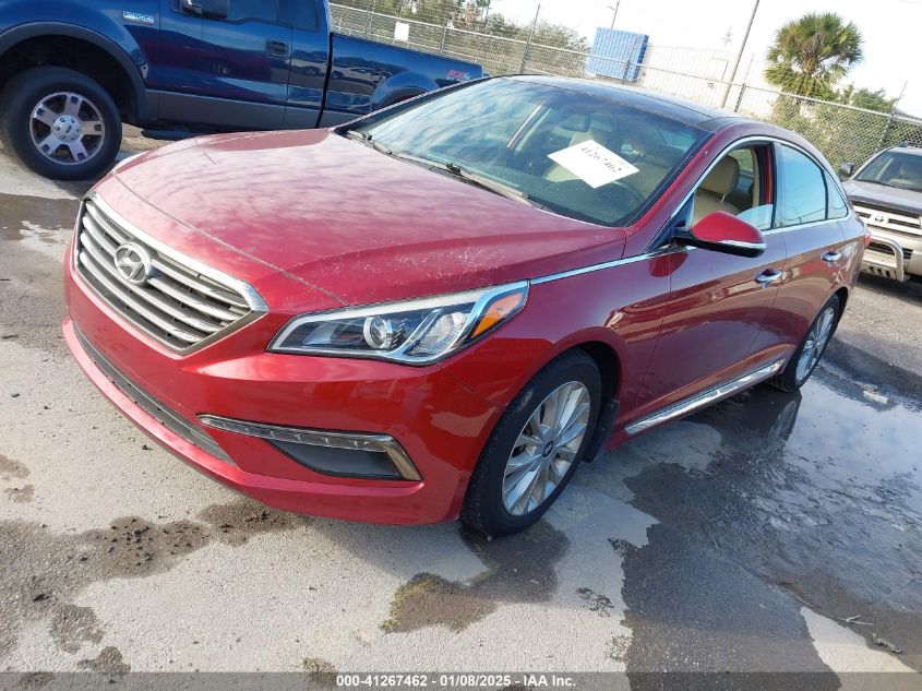 VIN 5NPE34AF3FH229775 2015 Hyundai Sonata, Limited no.2