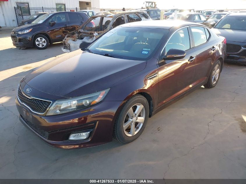 VIN 5XXGM4A79EG309025 2014 KIA Optima, LX no.2