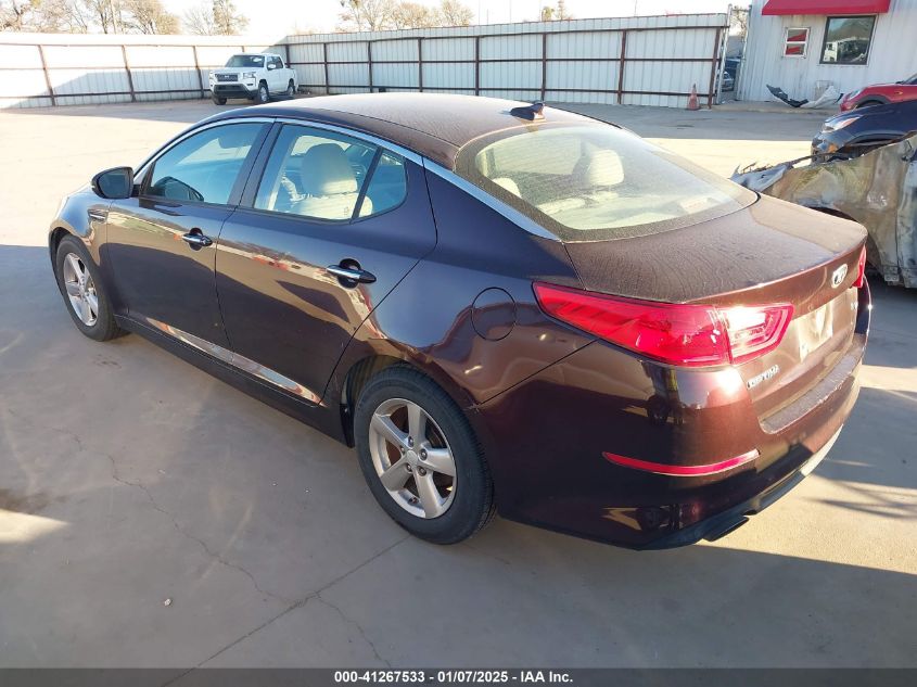 VIN 5XXGM4A79EG309025 2014 KIA Optima, LX no.3