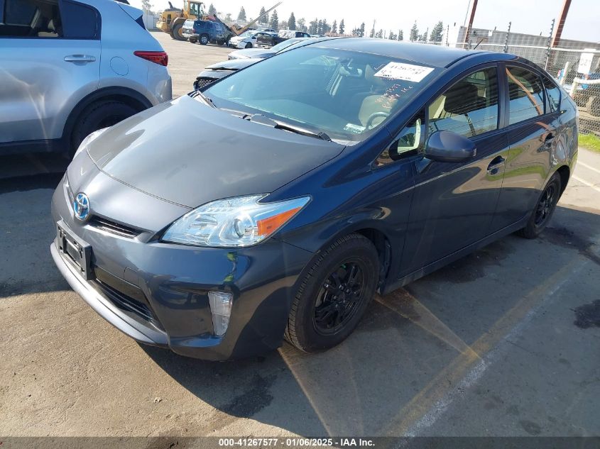 VIN JTDKN3DU6E0358848 2014 TOYOTA PRIUS no.2